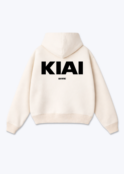 KIAI - Oversized Hoodie - Beige Back (Designed)