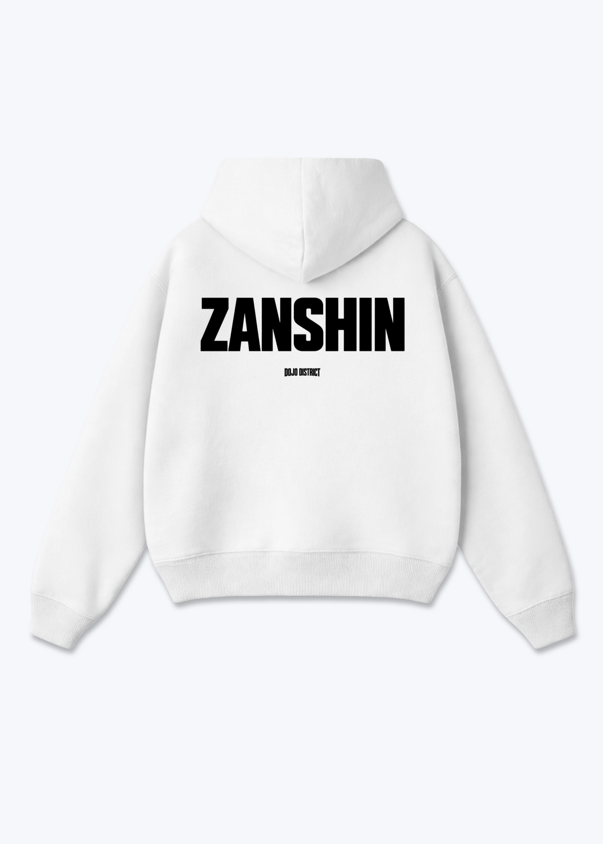 ZANSHIN - Oversized Hoodie - White Back (Designed)