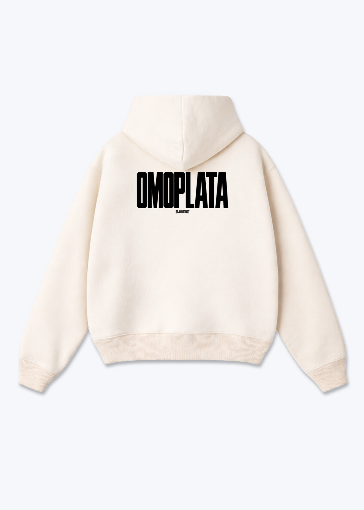 OMOPLATA - Oversized Hoodie - Beige Back (Designed)