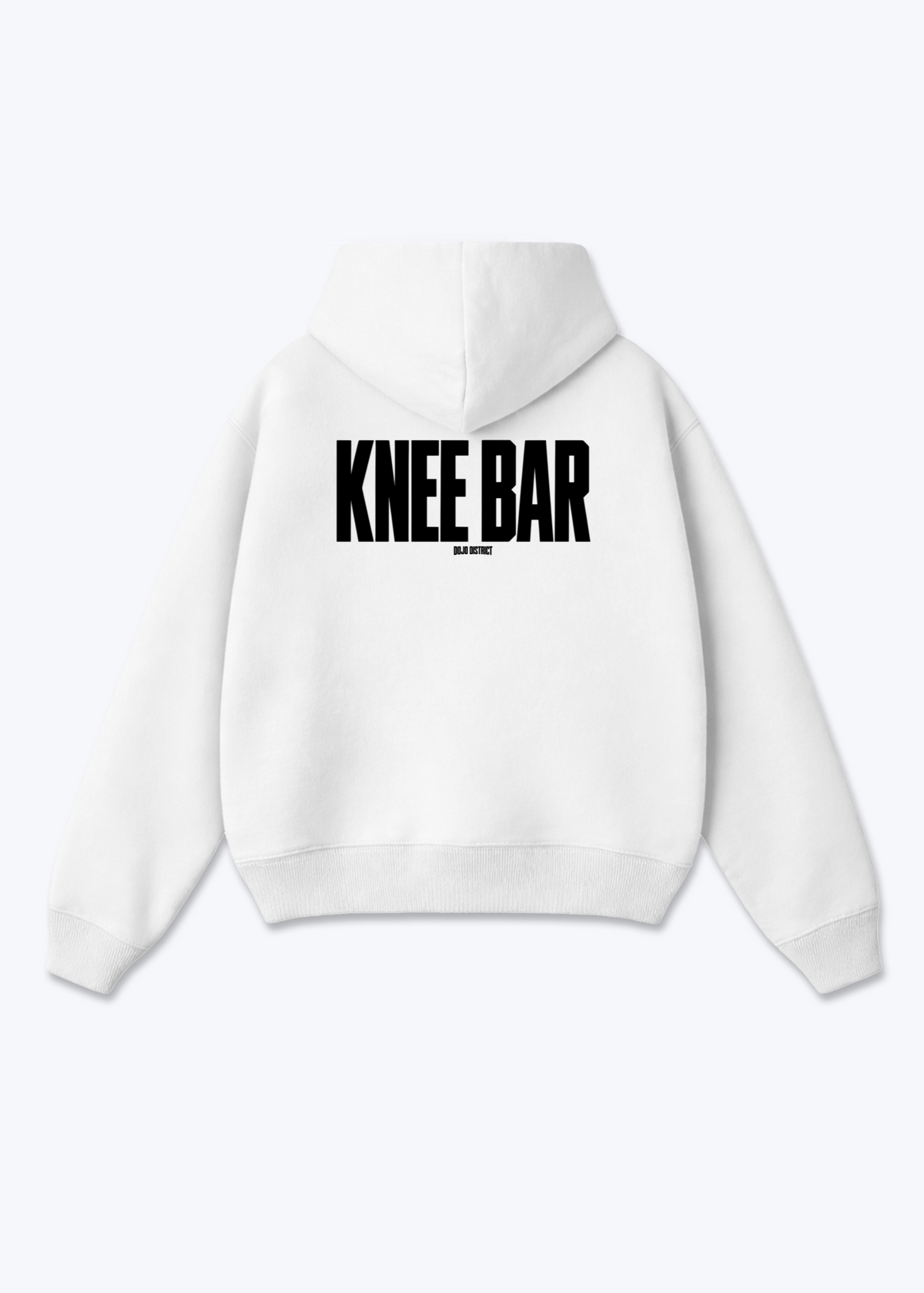 KNEE BAR - Oversized Hoodie - White Back (Designed)