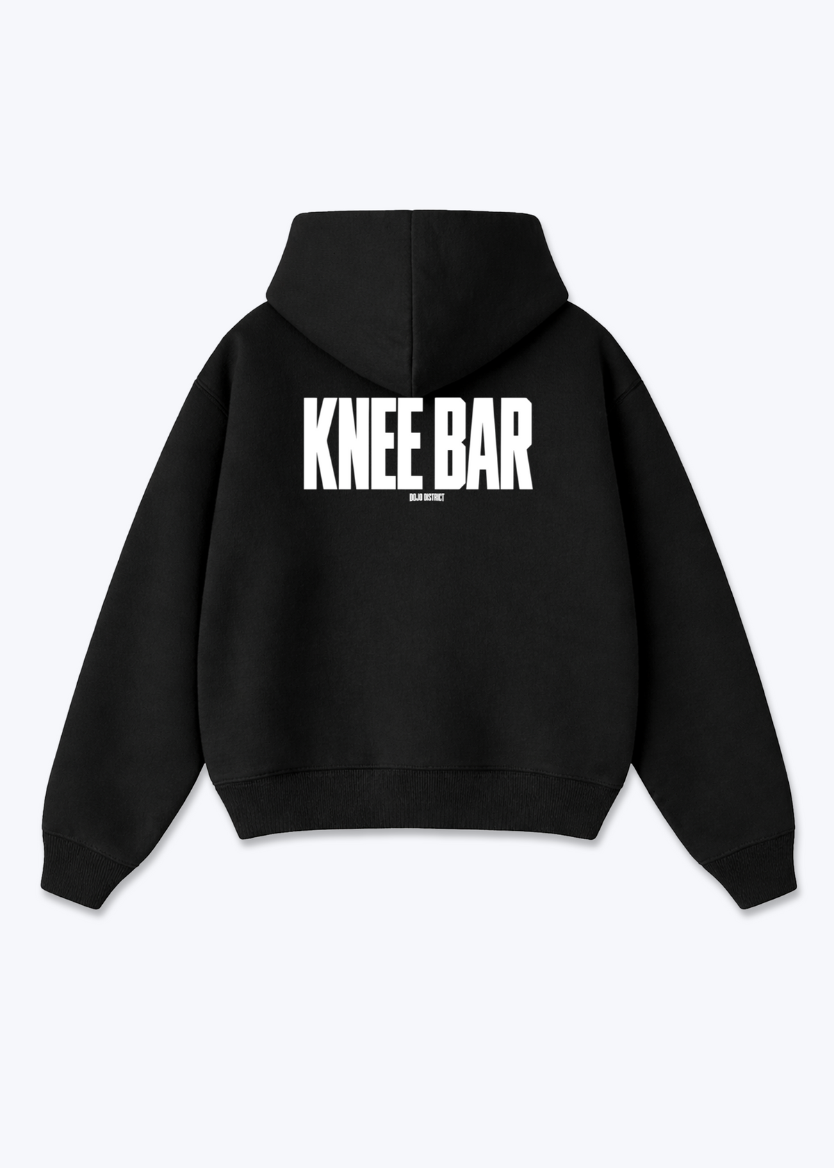 KNEE BAR - Oversized Hoodie - Black Back (Designed)