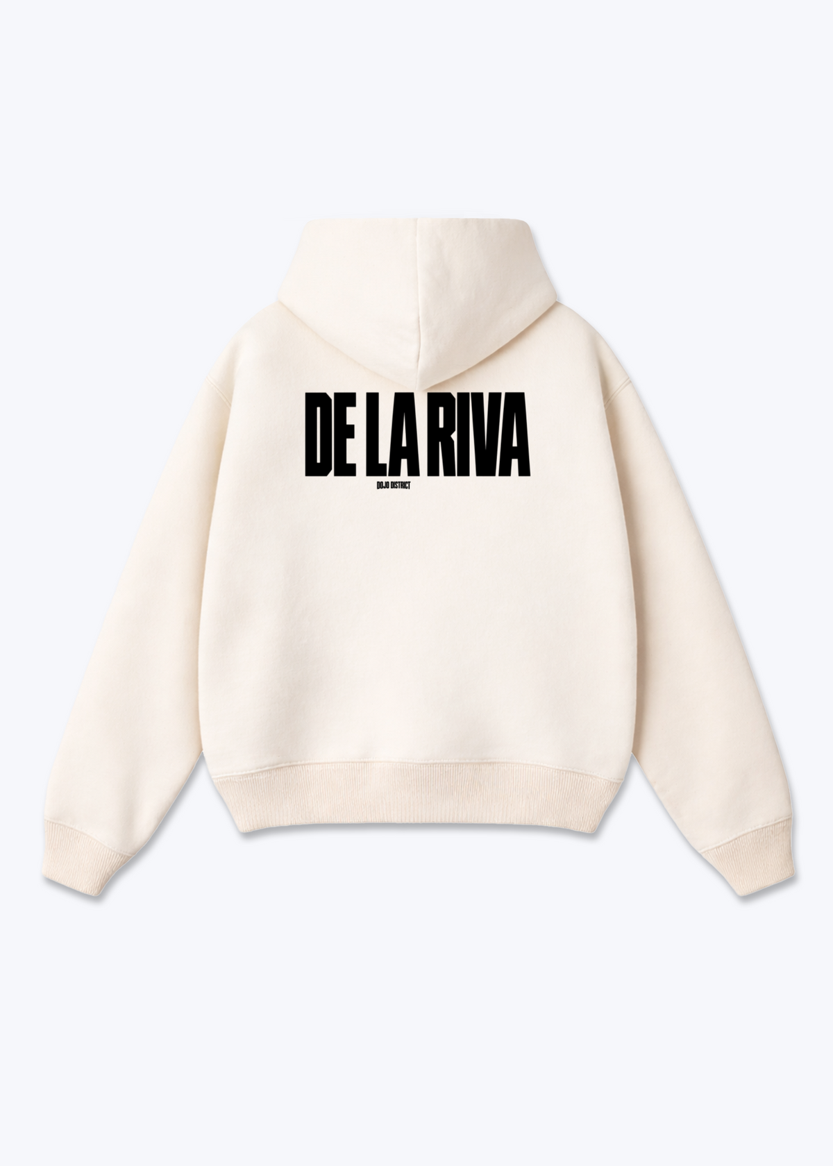 DE LA RIVA - Oversized Hoodie - Beige Back (Designed)