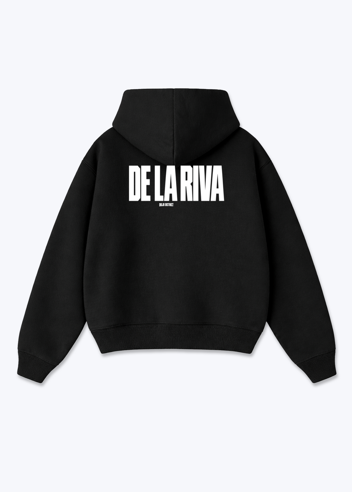 DE LA RIVA - Oversized Hoodie - Black Back (Designed)