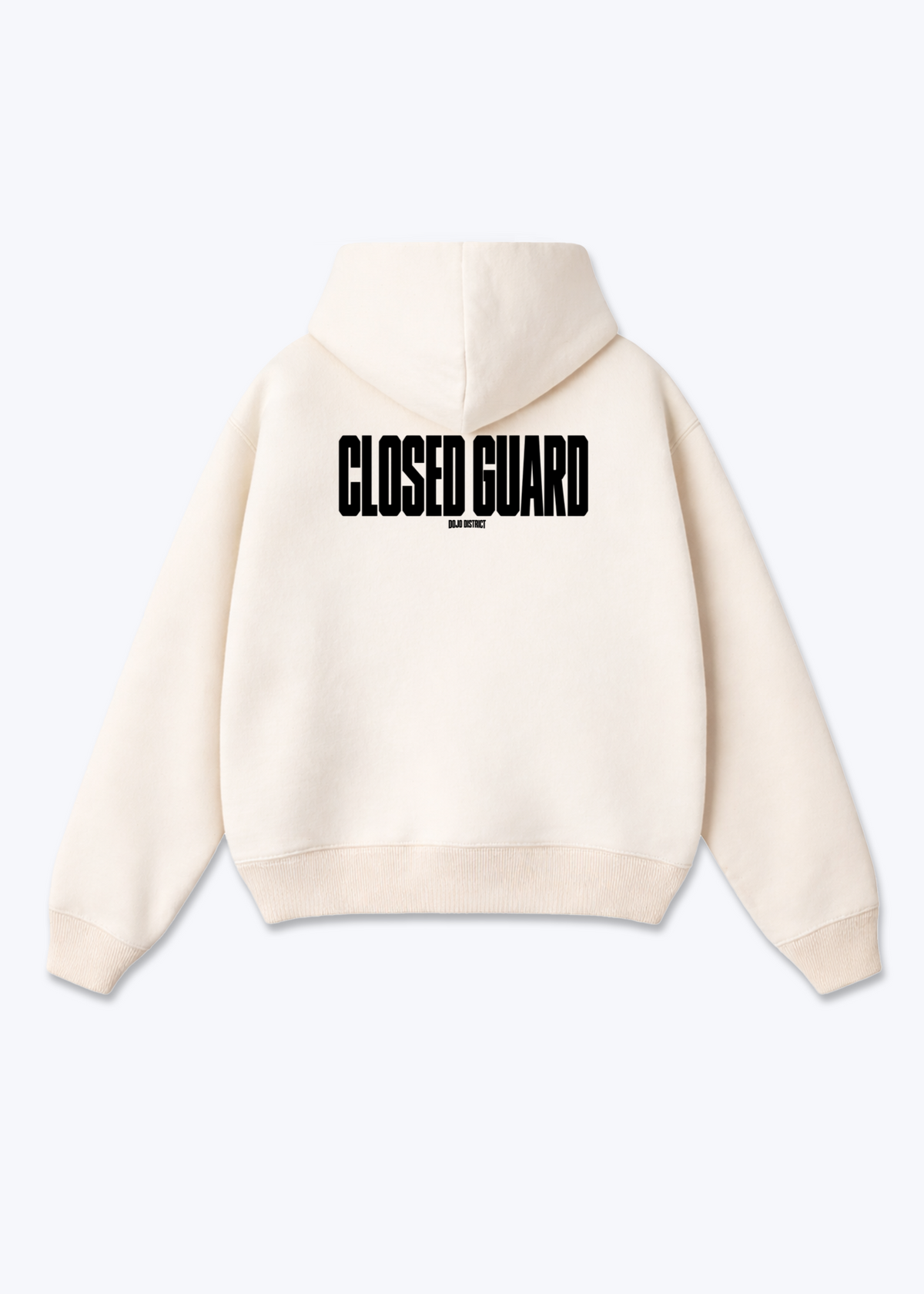 CLOSED GUARD - Oversized Hoodie - Beige Back (Designed)