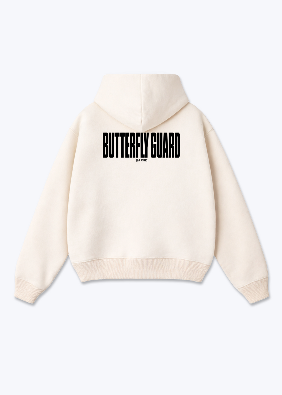 BUTTERFLY GUARD - Oversized Hoodie - Beige Back (Designed)