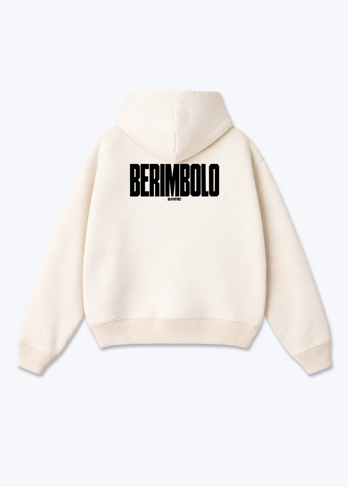 BERIMBOLO - Oversized Hoodie - Beige Back (Designed)
