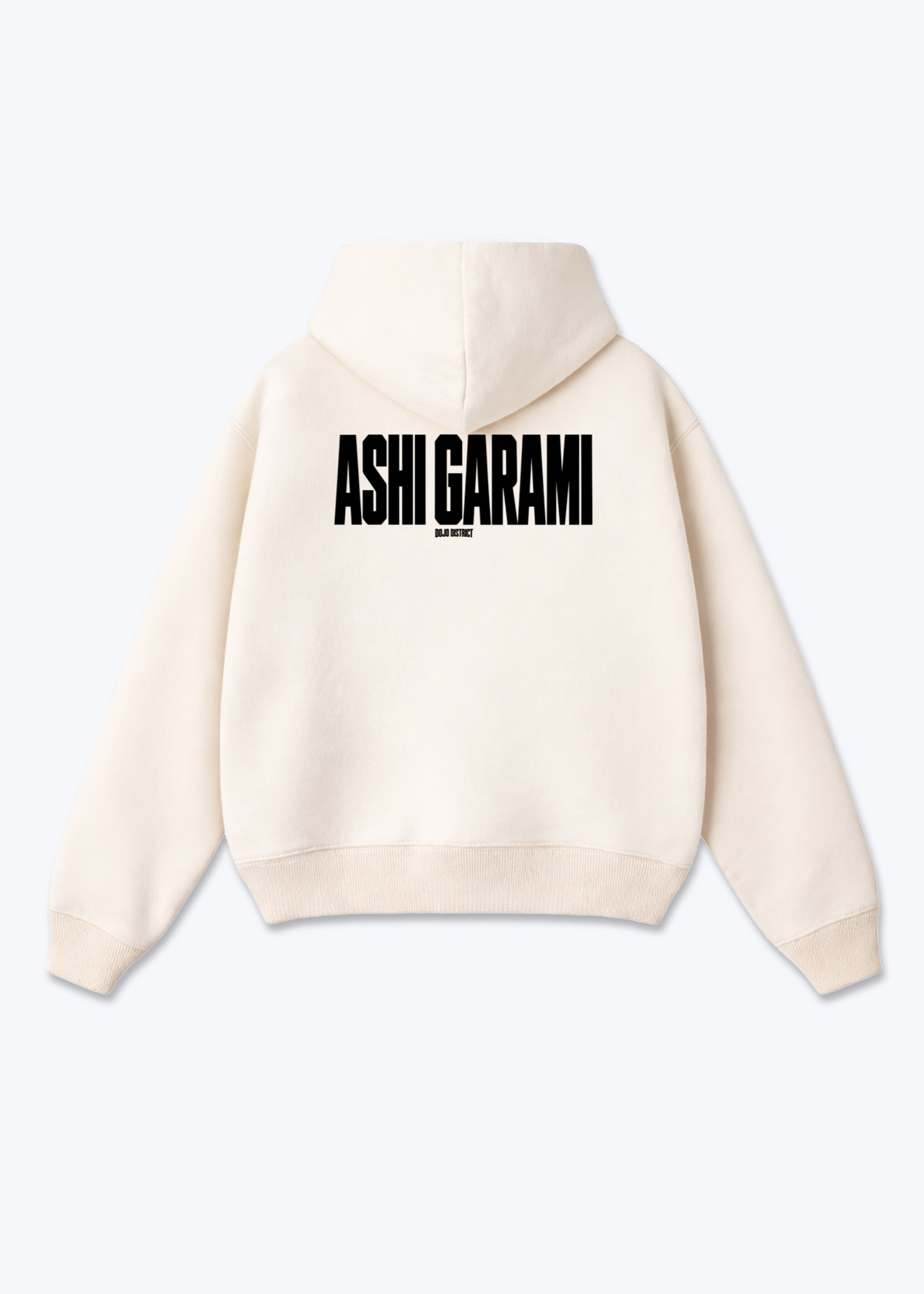 ASHI GARAMI - Oversized Hoodie - Beige Back (Designed)