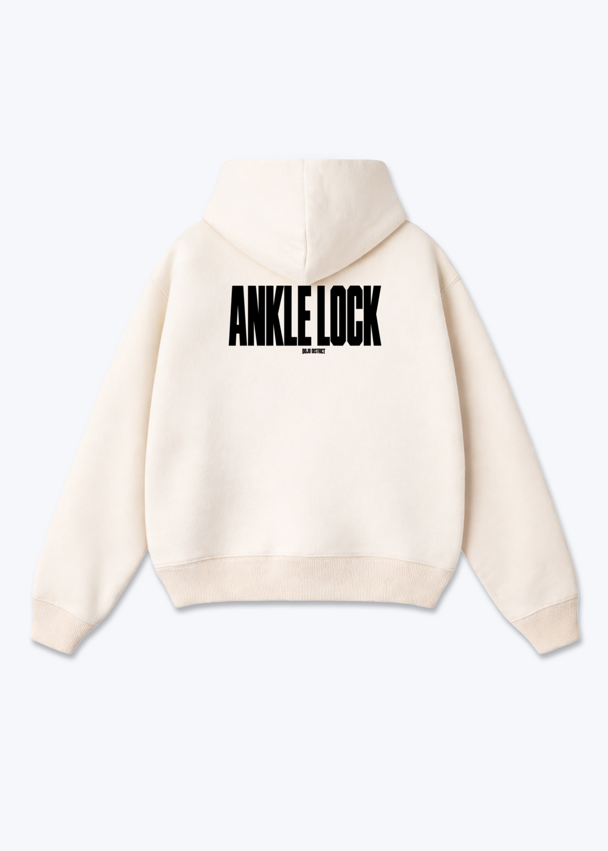 ANKLE LOCK - Oversized Hoodie - Beige Back (Designed)