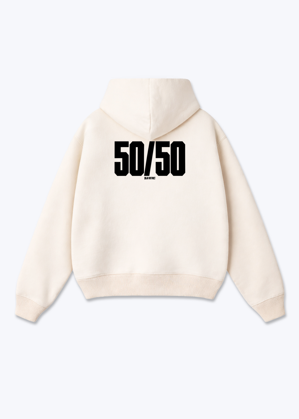 50/50 - Oversized Hoodie - Beige Back (Designed)