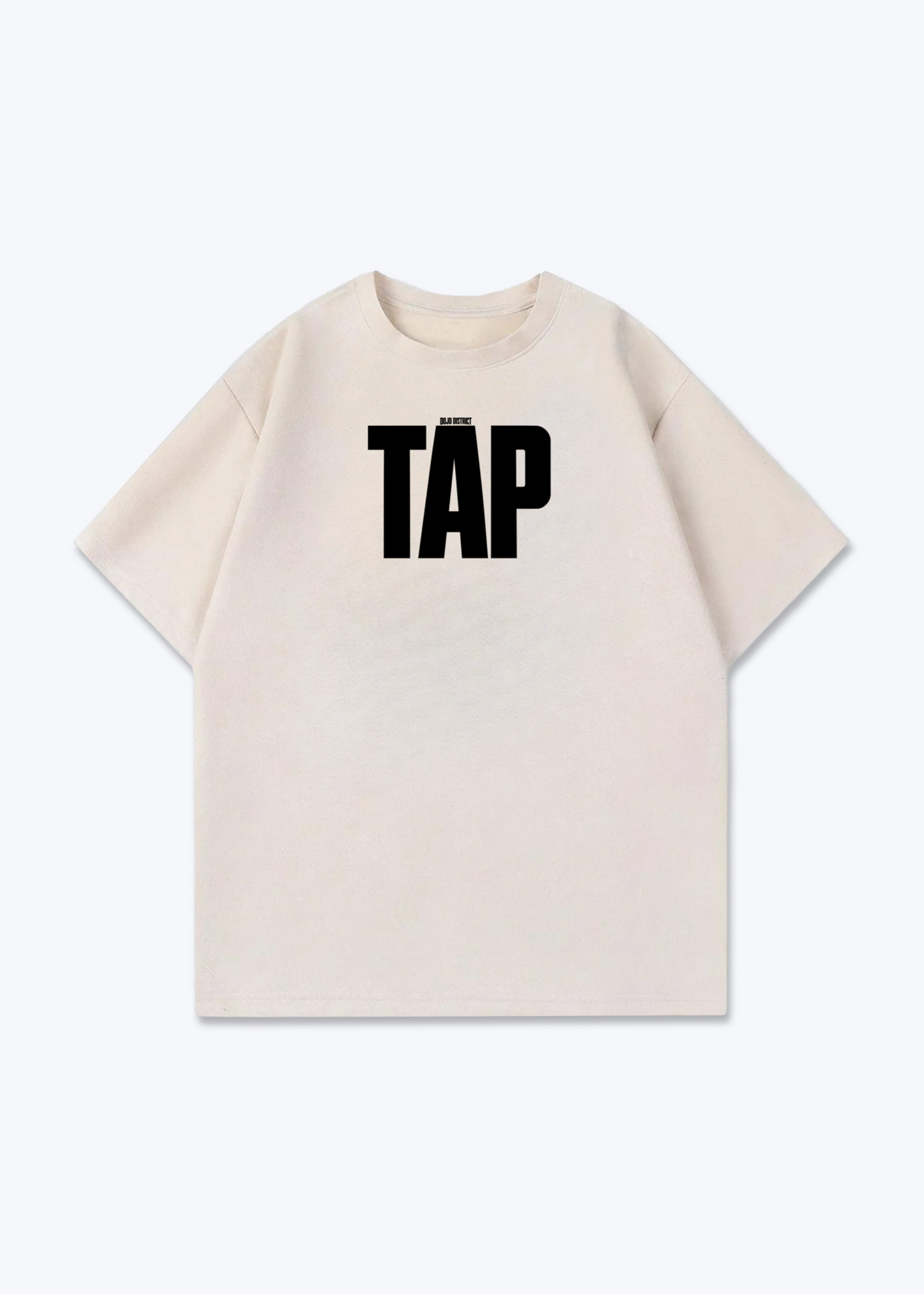 TAP - Oversized Shirt - Beige Front (Designed)