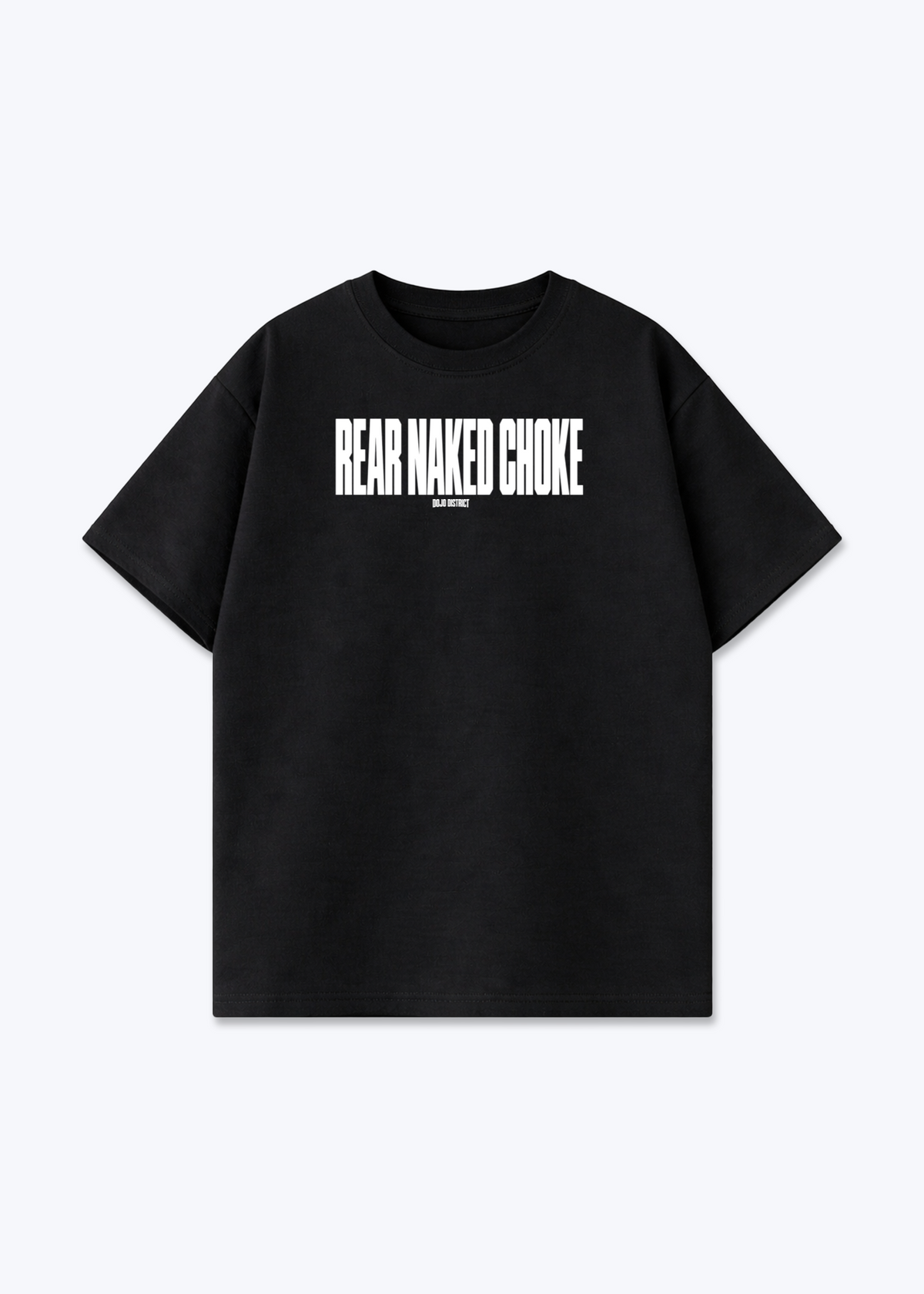 REAR NAKED CHOKE - Oversized Shirt - Black Front (Designed)
