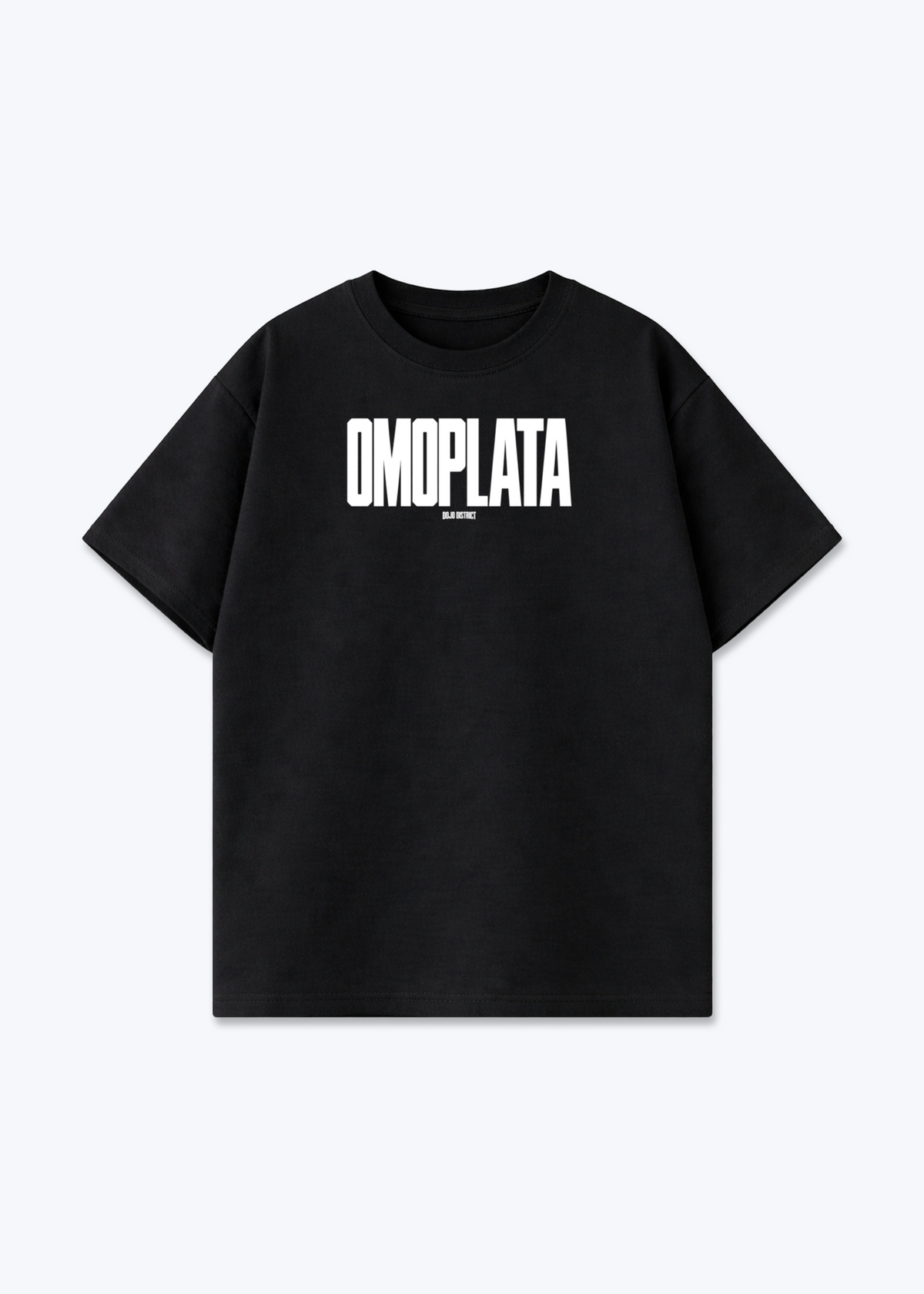 OMOPLATA - Oversized Shirt - Black Front (Designed)