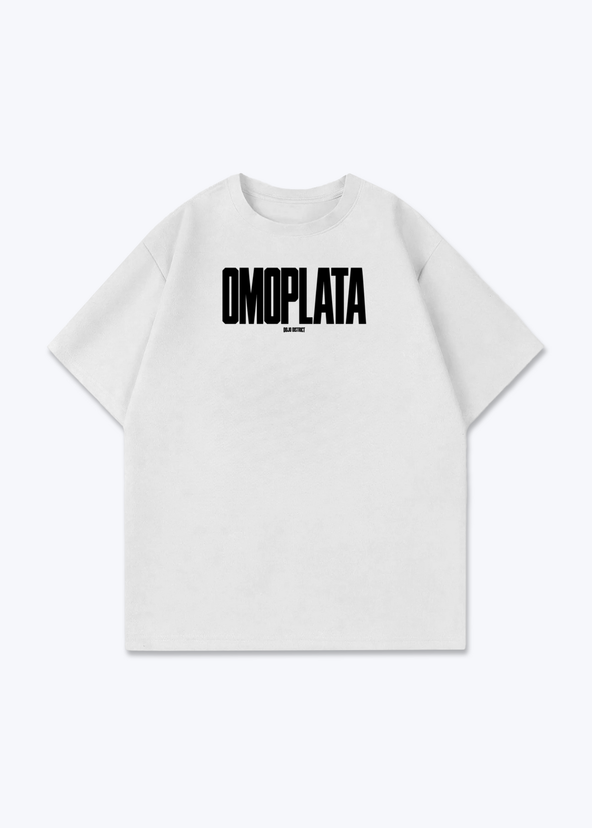 OMOPLATA - Oversized Shirt - White Front (Designed)