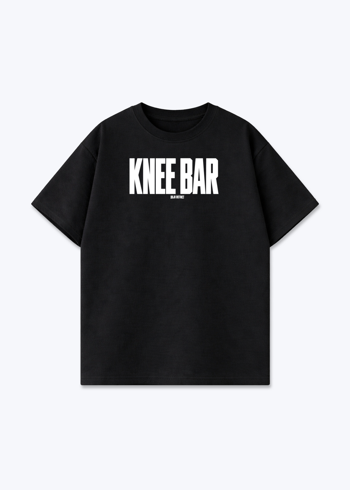 KNEE BAR - Oversized Shirt - Black Front (Designed)