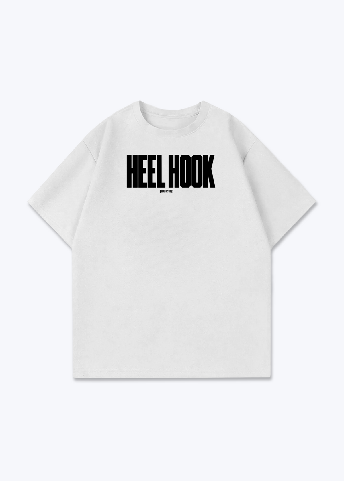 HEEL HOOK - Oversized Shirt - White Front (Designed)