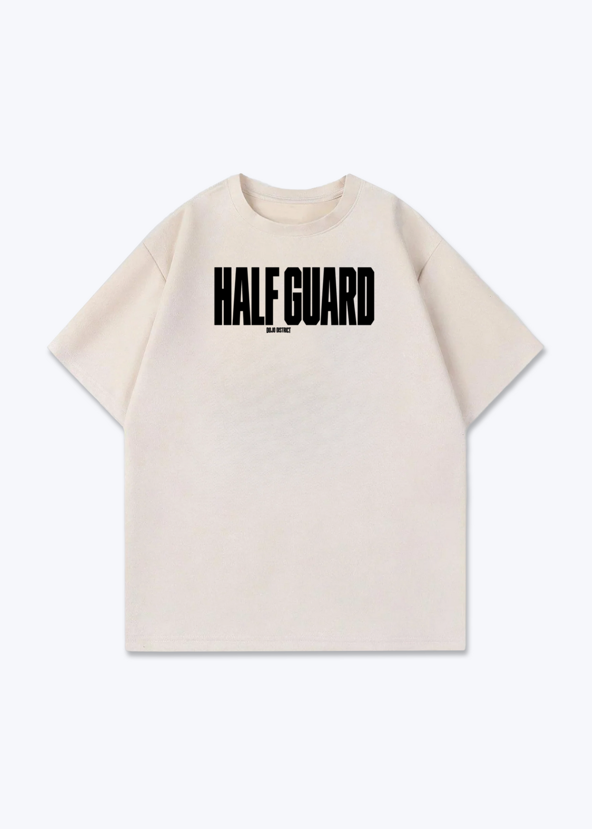 HALF GUARD - Oversized Shirt - Beige Front (Designed)