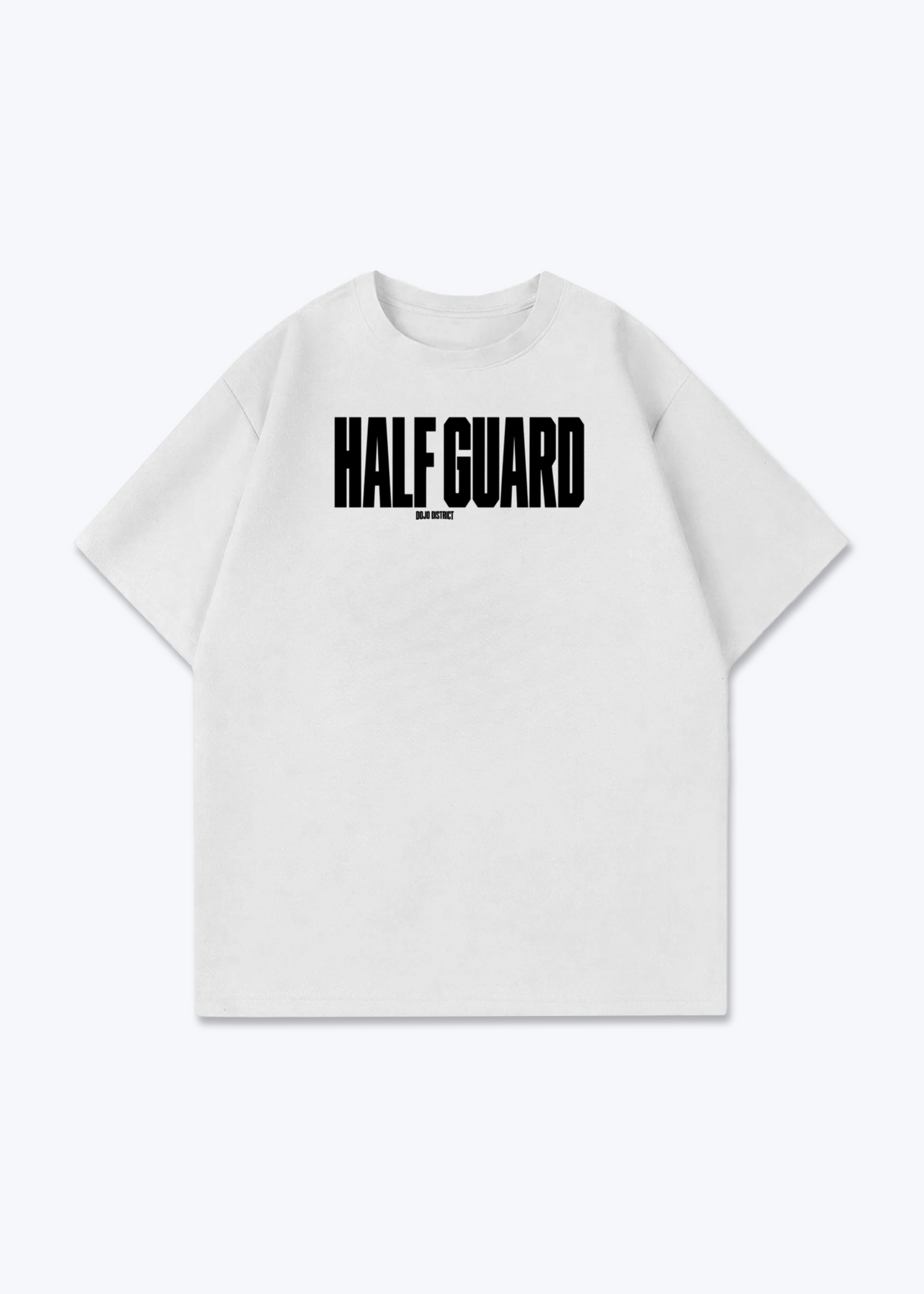 HALF GUARD - Oversized Shirt - White Front (Designed)