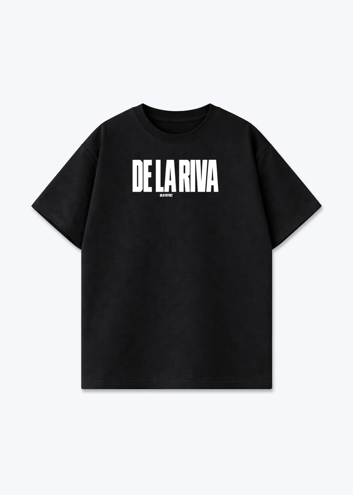 DE LA RIVA - Oversized Shirt - Black Front (Designed)