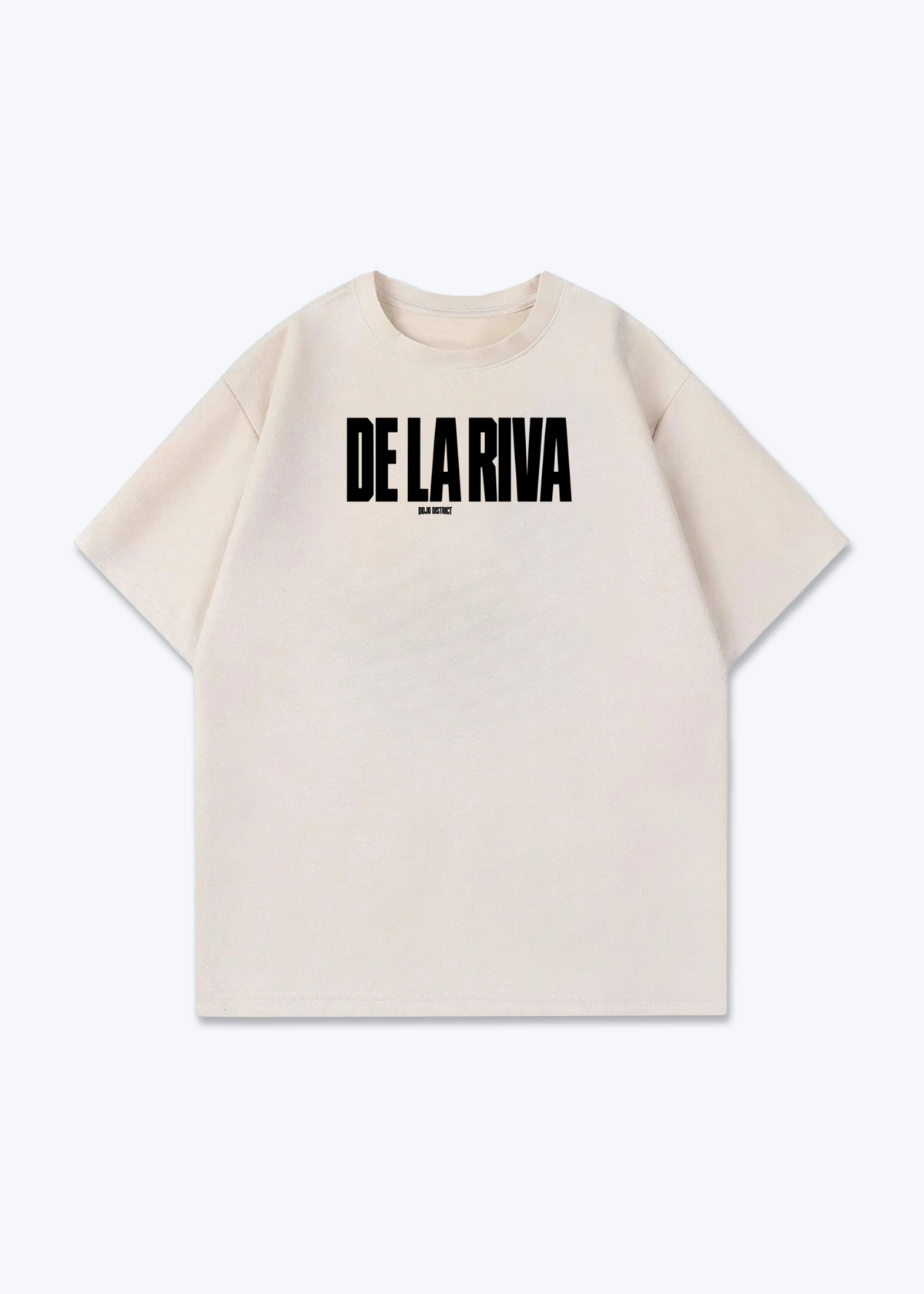 DE LA RIVA - Oversized Shirt - Beige Front (Designed)