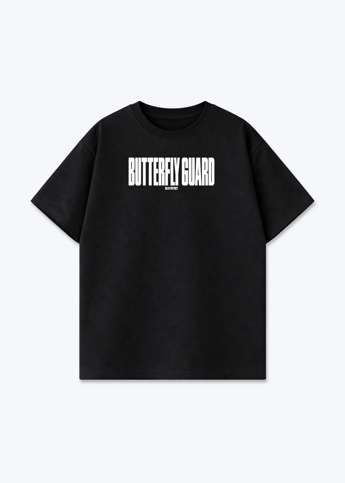 BUTTERFLY GUARD - Oversized Shirt - Black Front (Designed)