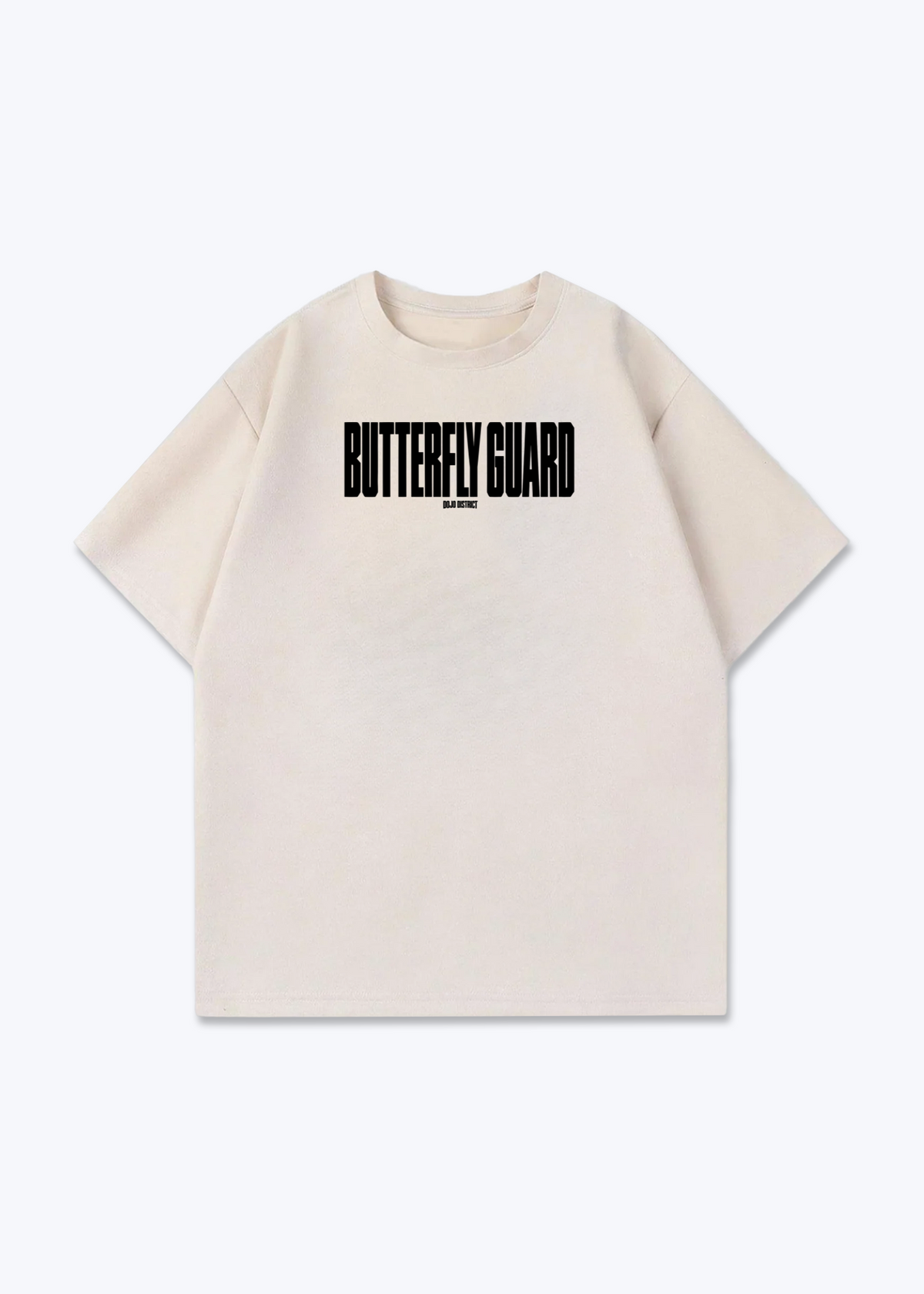 BUTTERFLY GUARD - Oversized Shirt - Beige Front (Designed)