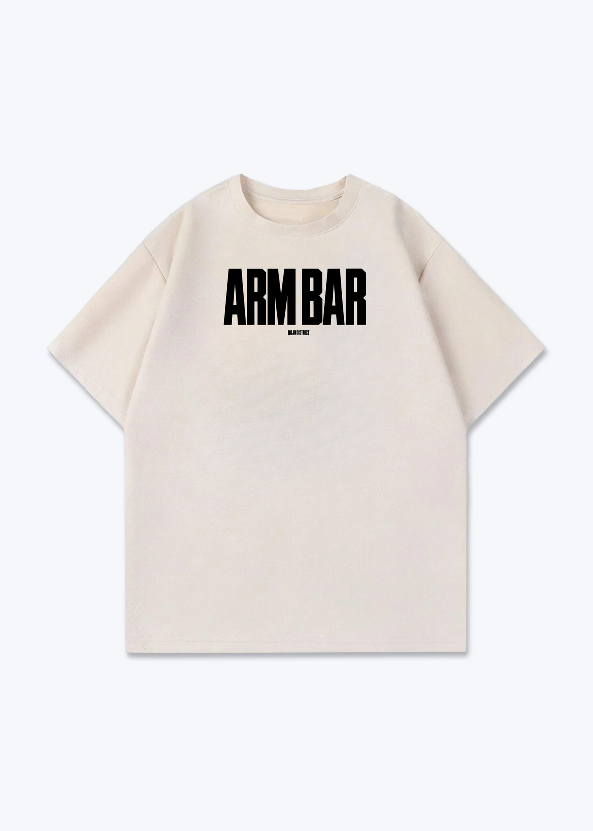 ARM BAR - Oversized Shirt - Beige Front (Designed)