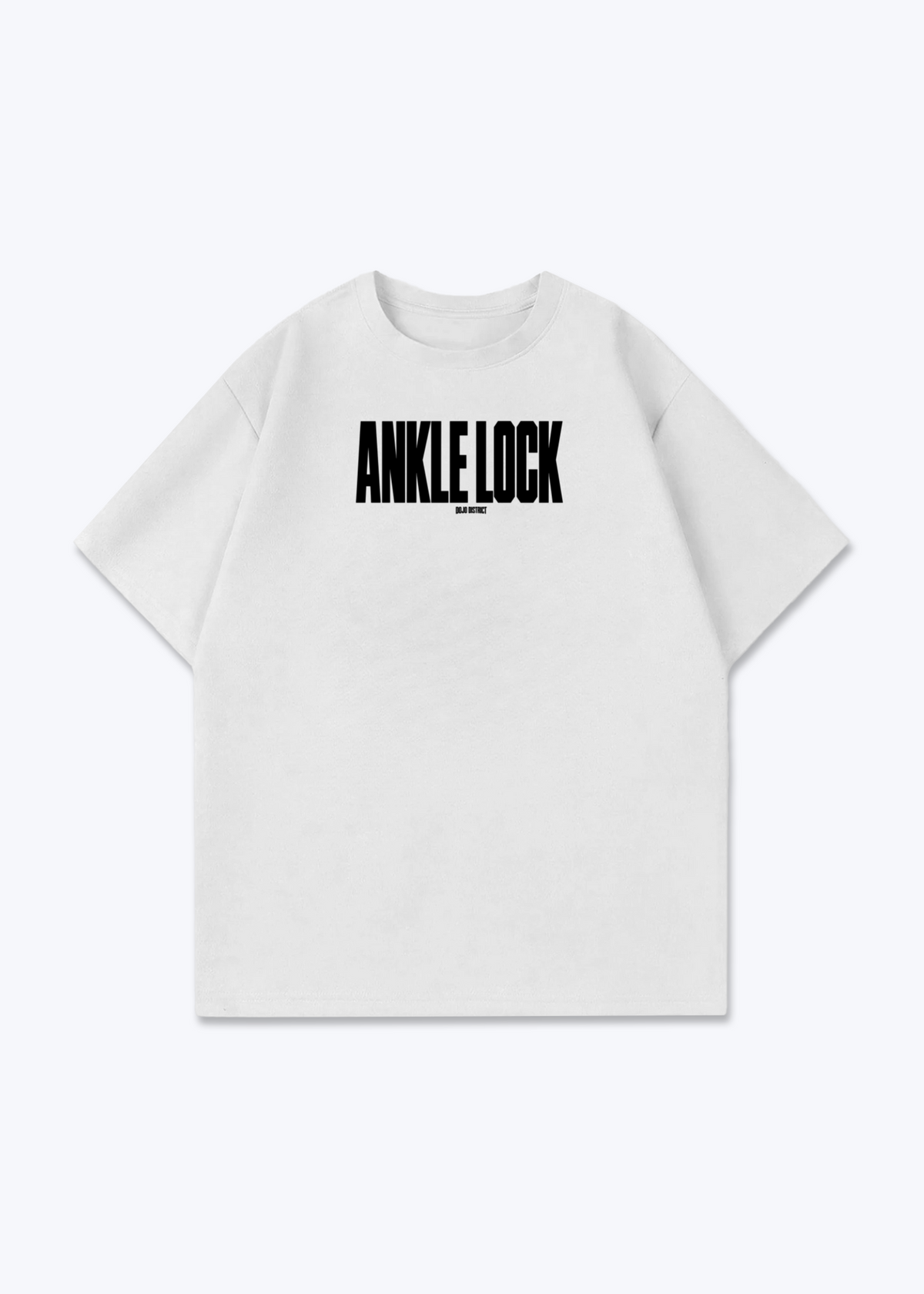 ANKLE LOCK - Oversized Shirt - White Front (Designed)